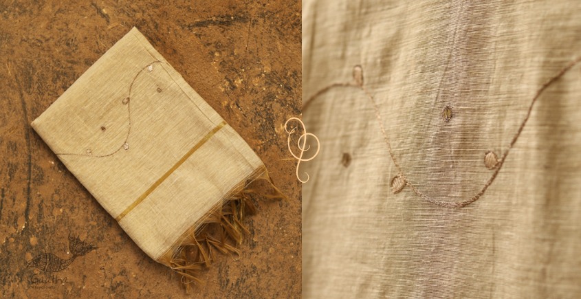 सूरजमुखी ✺ Handwoven Silk Dupatta { 53 }